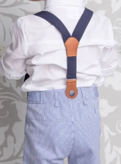 Pantalon bébé et petit garçon Johan bleu II