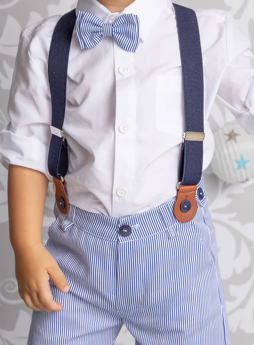Pantalon bébé et petit garçon Johan bleu II