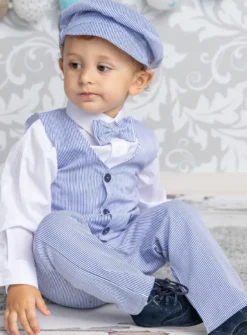 Pantalon bébé et petit garçon Johan bleu II