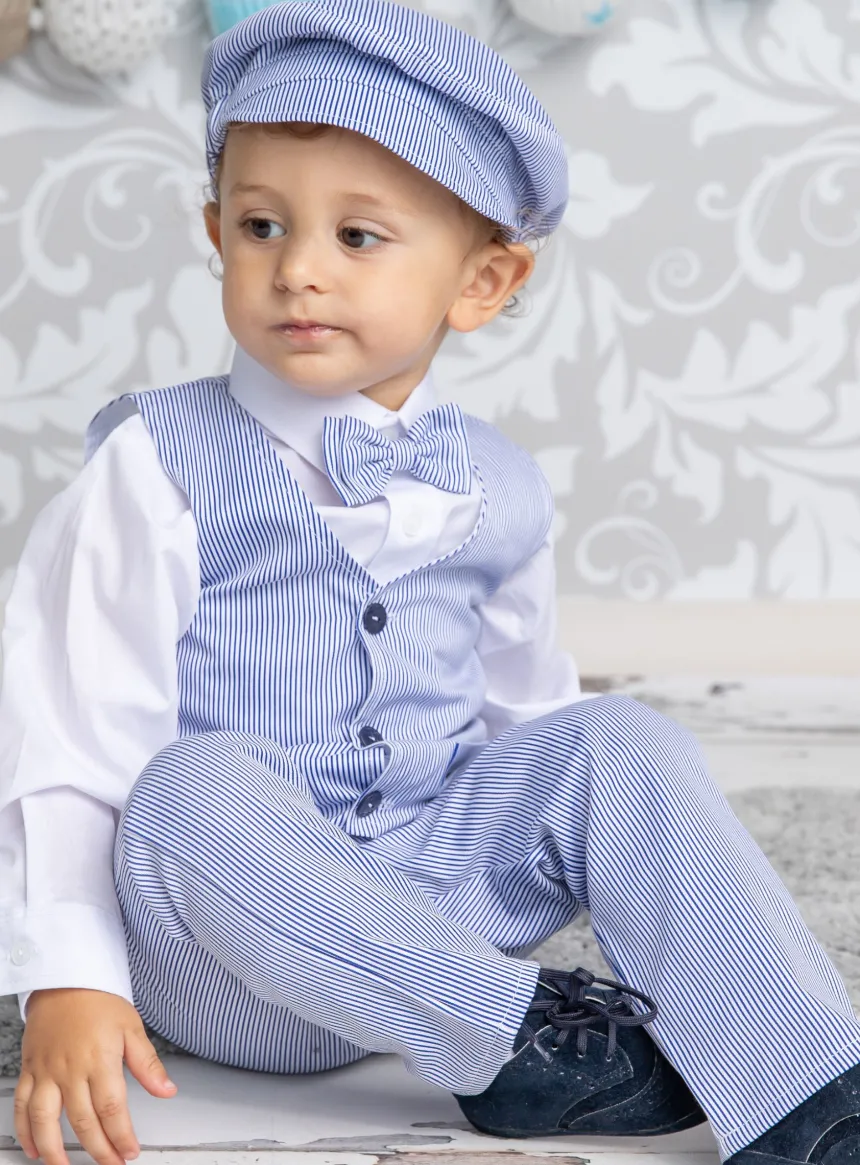 Pantalon bébé et petit garçon Johan bleu II