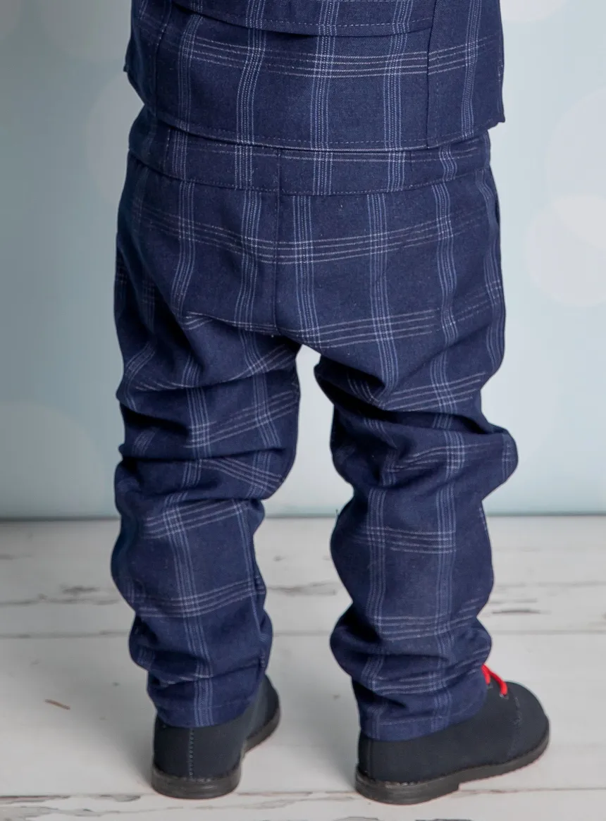Pantalon bébé et petit garçon Mario Bleu marine