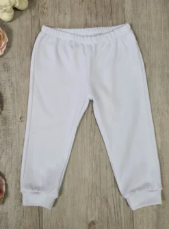 Pantalon coton bébé mixte Blanc