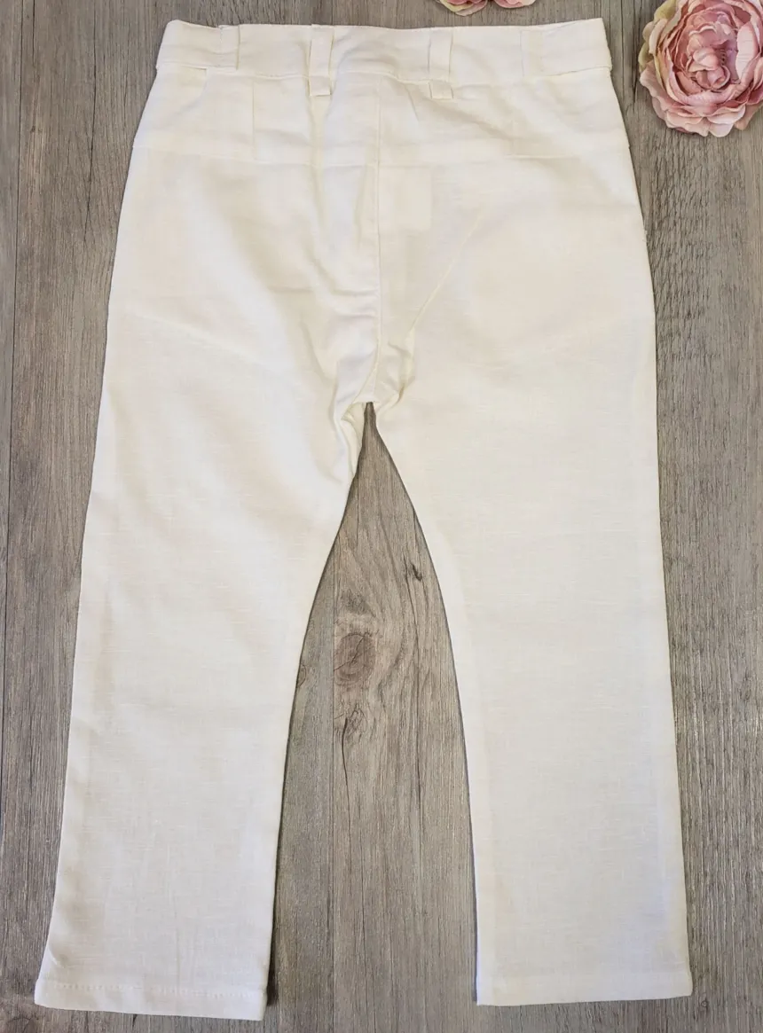 Pantalon cérémonie lin bébé et garçon