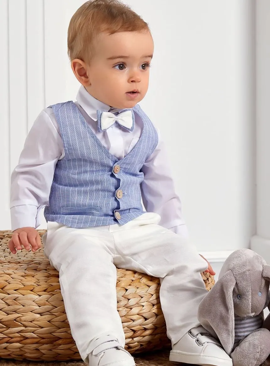 Pantalon cérémonie lin bébé et garçon