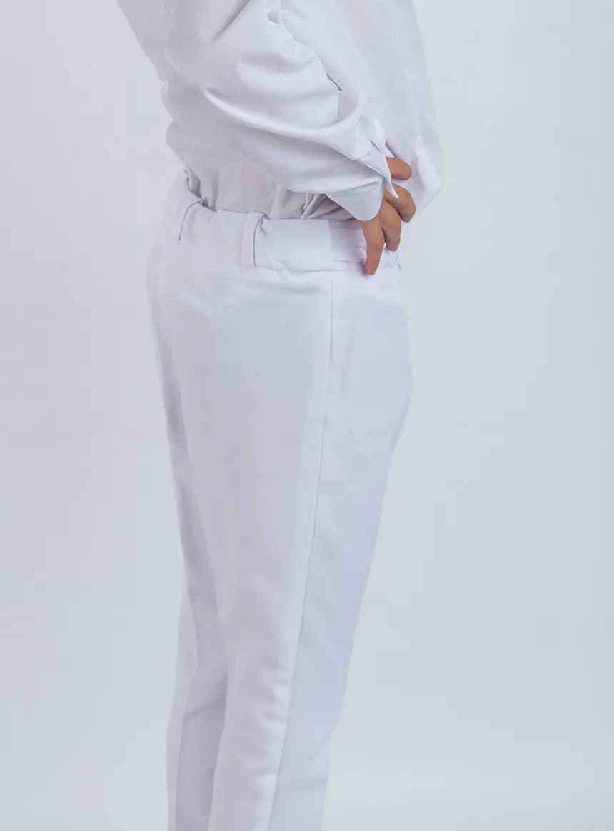 Pantalon fille blanc
