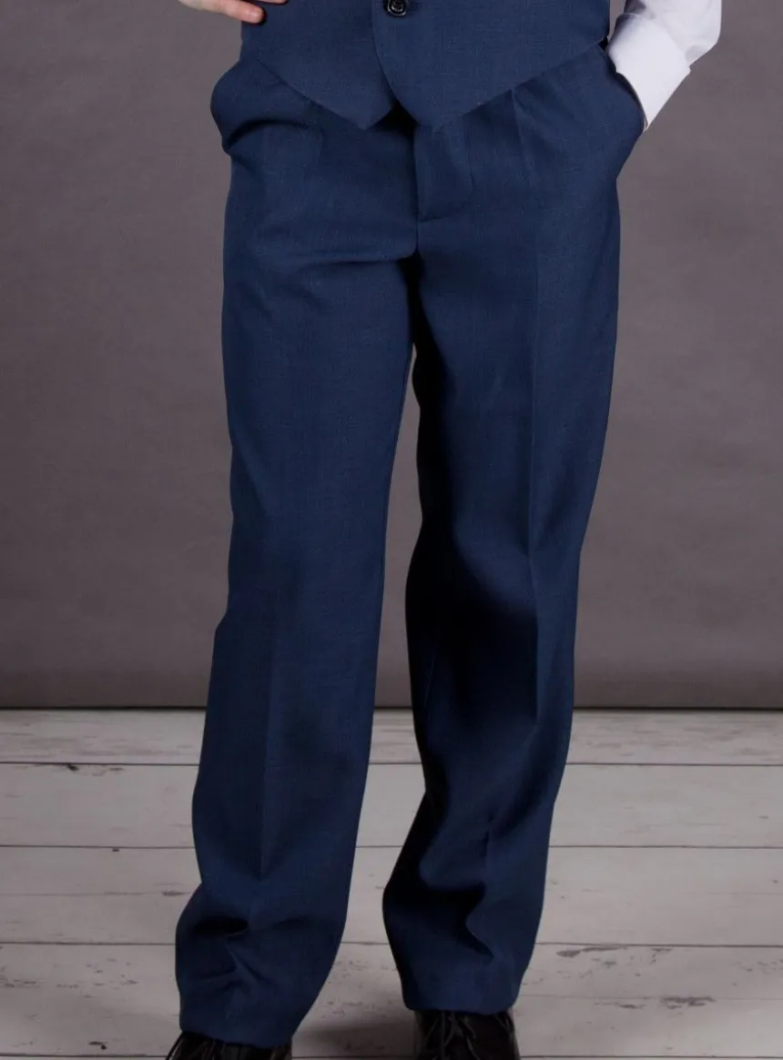 Pantalon garçon bleu marine Bleu marine