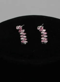 Parure collier + boucles strass
