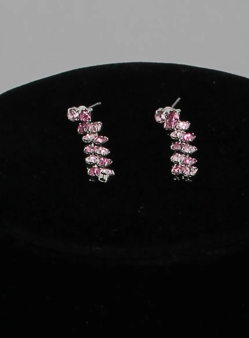 Parure collier + boucles strass