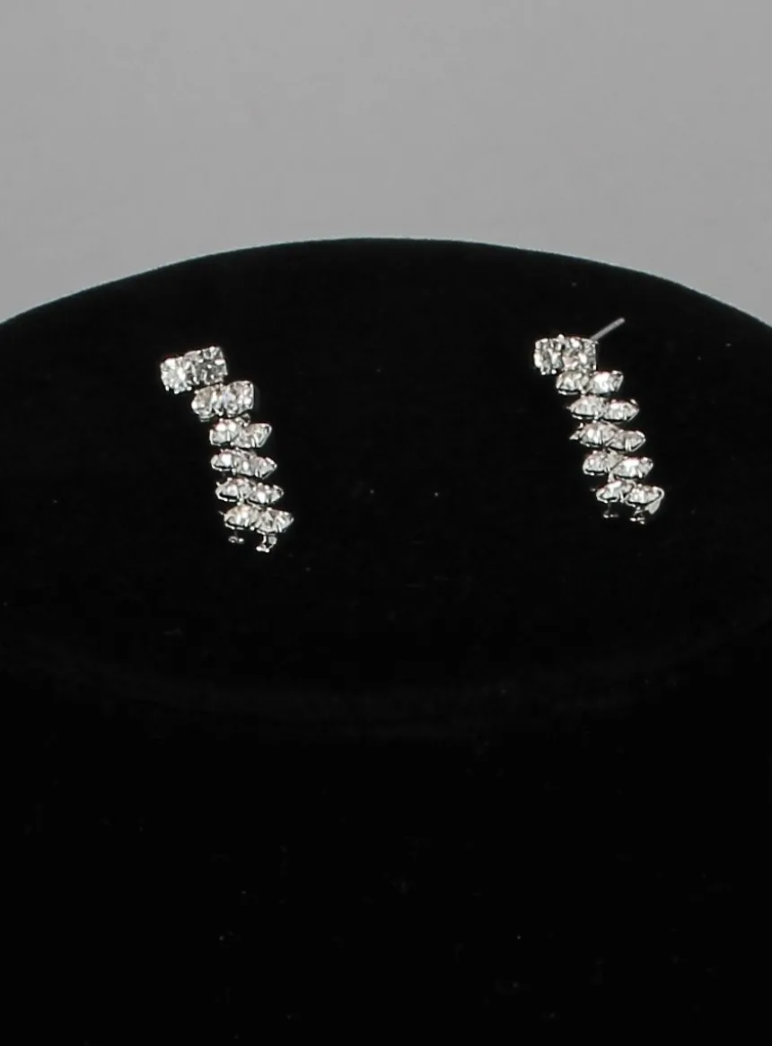 Parure collier + boucles strass
