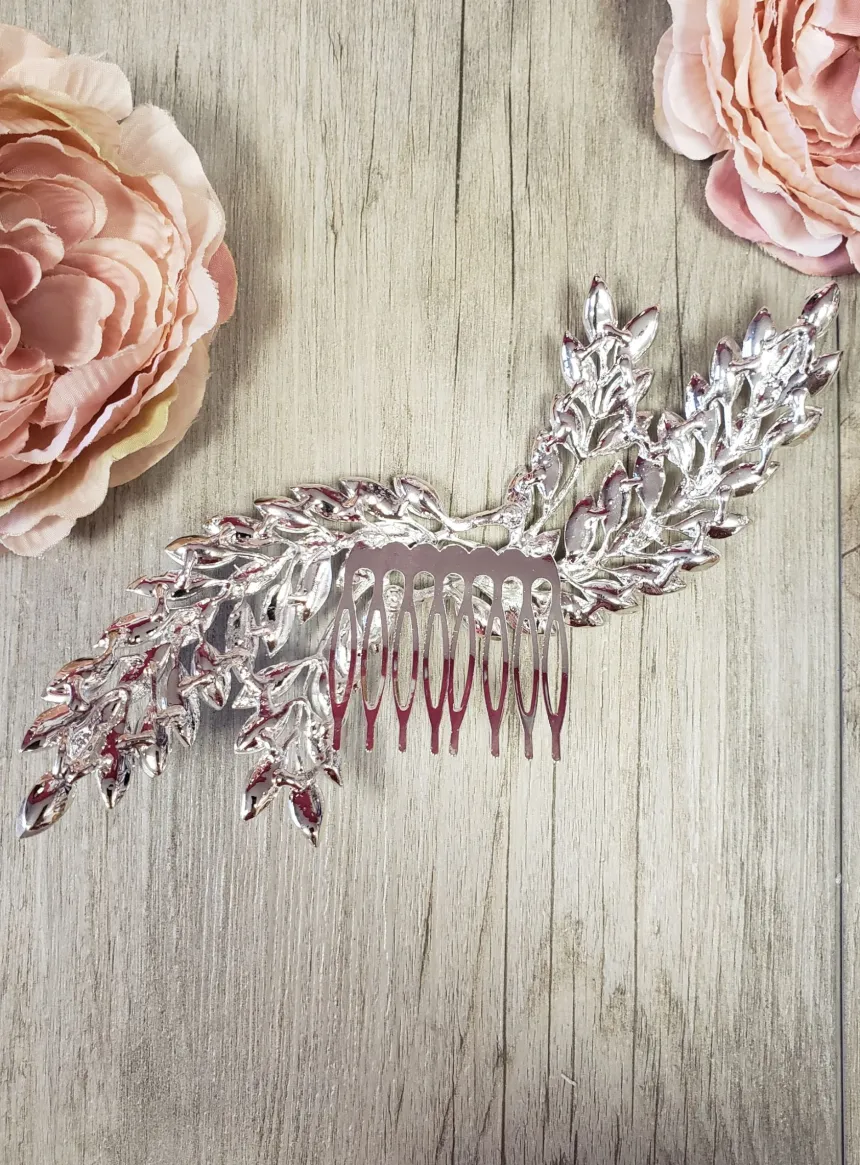 Peigne cheveux feuilles