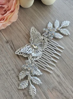 Peigne cheveux papillon