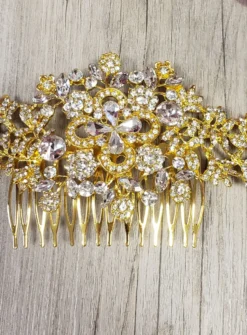 Peigne cheveux strass