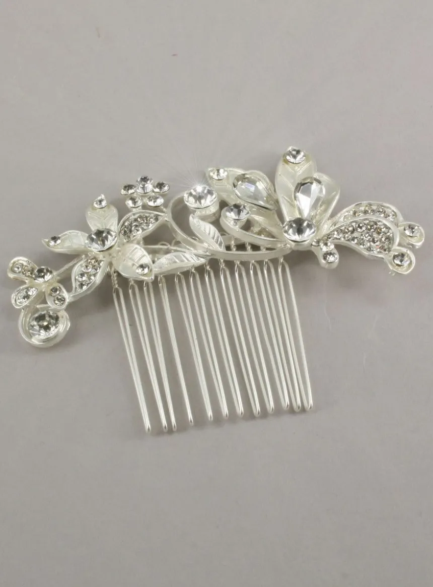 Peigne cheveux strass