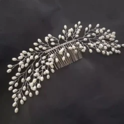 Peigne coiffure perles nacrées