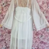 Peignoir dentelle mariage femme