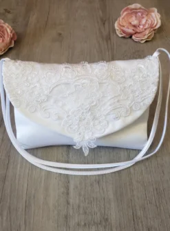 Petit sac de cérémonie dentelle avec rabat