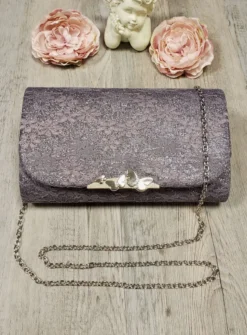 Pochette de soirée dentelle et paillette