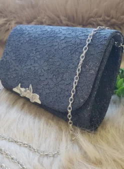 Pochette de soirée dentelle et paillette