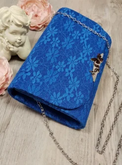 Pochette de soirée dentelle et paillette