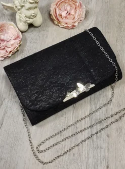 Pochette de soirée dentelle et paillette
