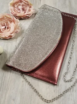 Pochette de soirée femme avec strass