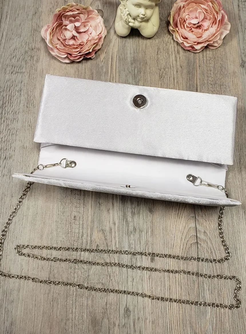 Pochette de soirée femme satin