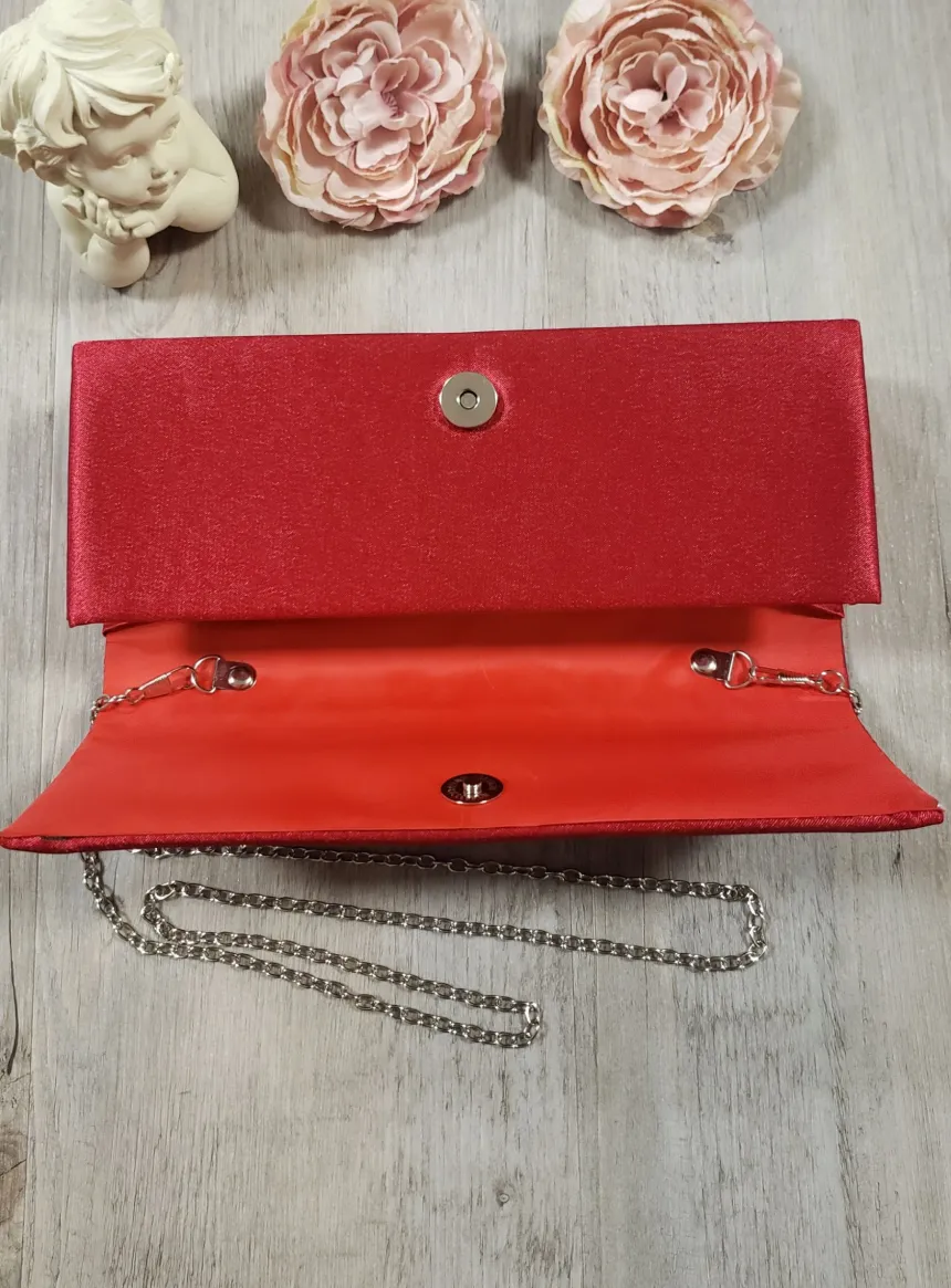 Pochette de soirée femme satin