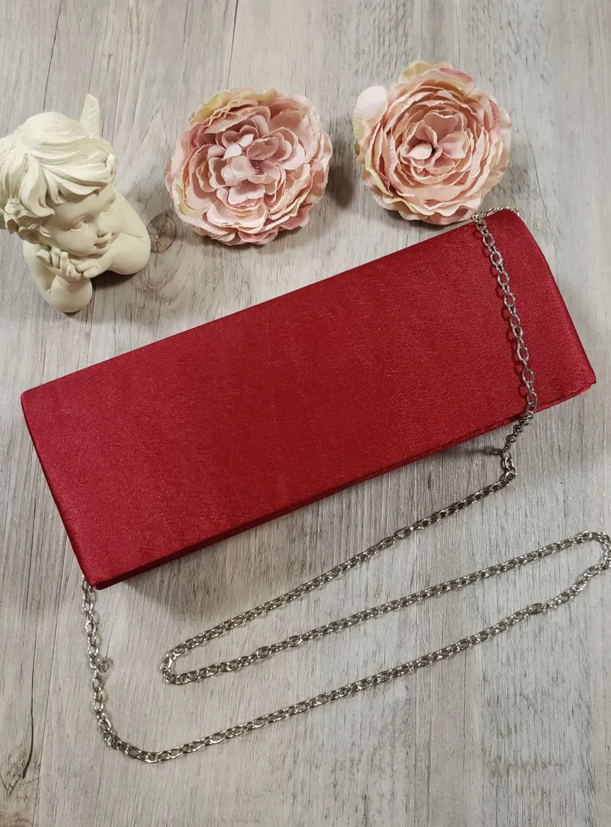 Pochette de soirée femme satin