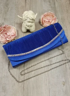 Pochette de soirée satin et strass