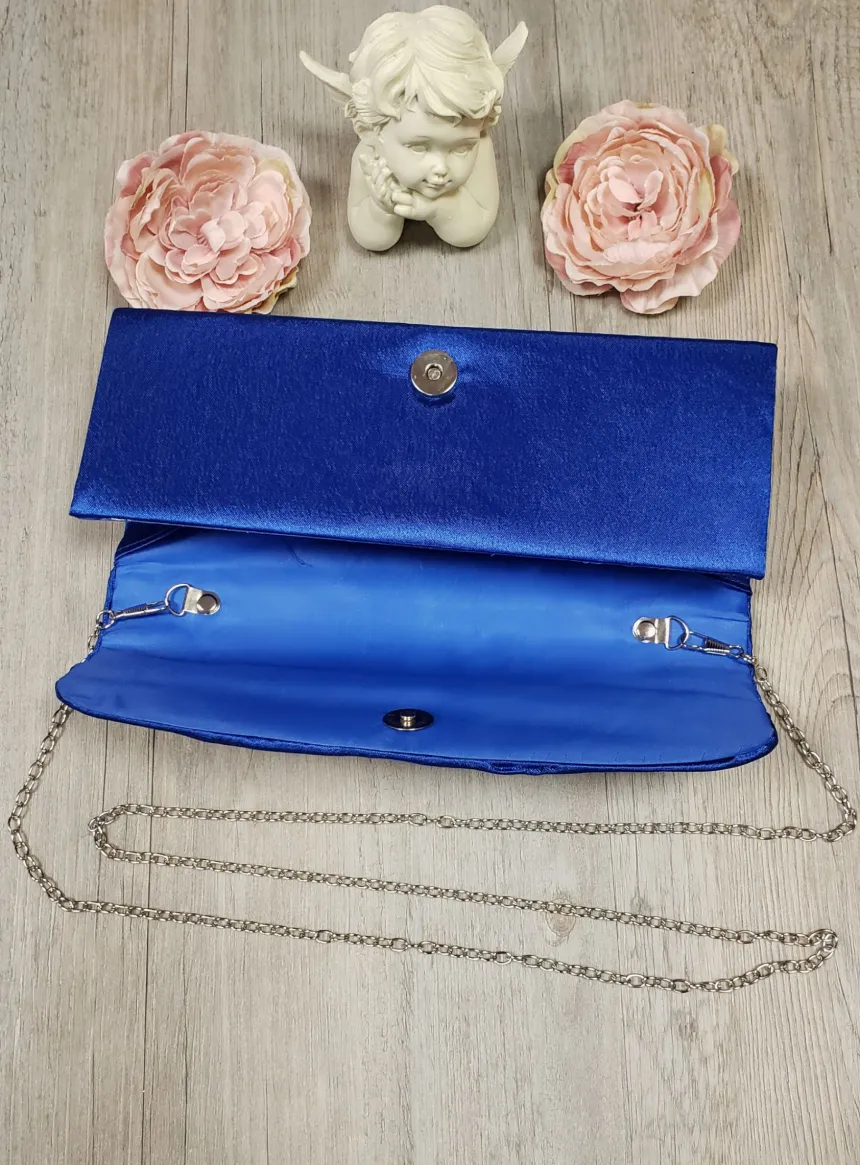 Pochette de soirée satin et strass