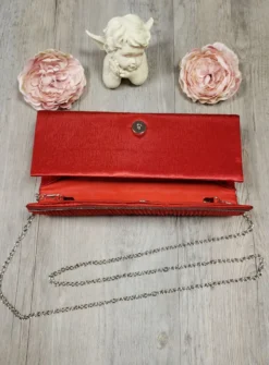 Pochette de soirée satin et strass