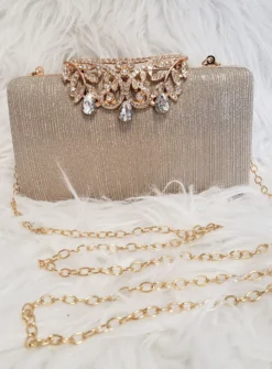 Pochette soirée femme strass et paillettes