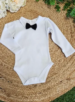 Polo body bébé garçon avec noeud papillon