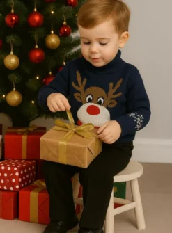 Pull Noël enfant renne