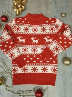 Pull Noël enfant étoile des neiges