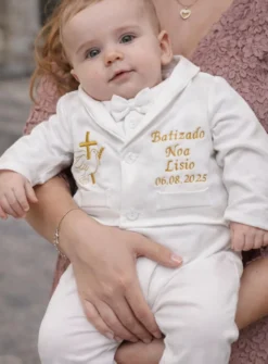 Pyjama costume de baptême bébé garçon