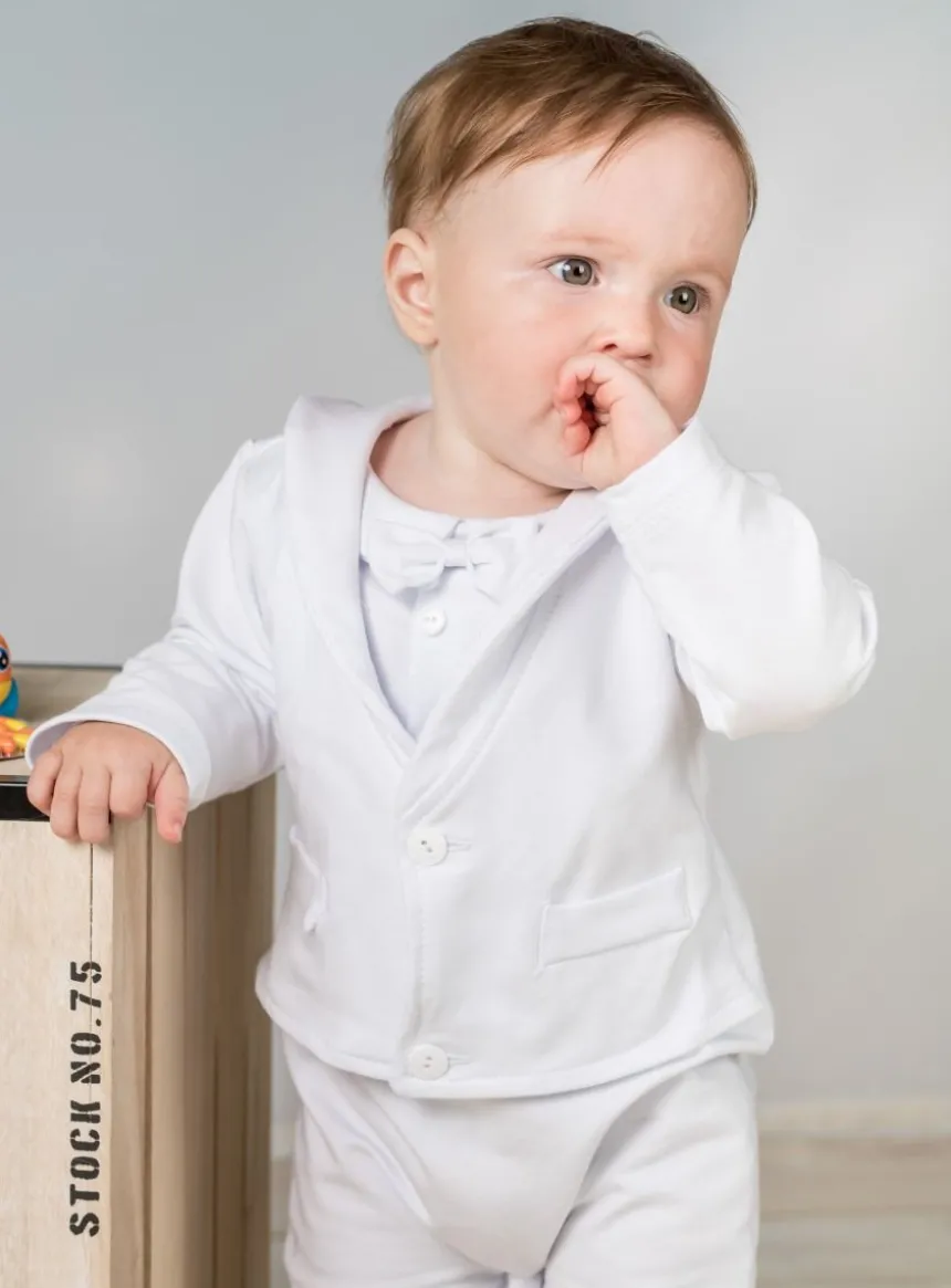 Pyjama costume de baptême bébé garçon
