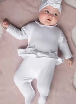 Pyjama tenue baptême bébé fille Anna