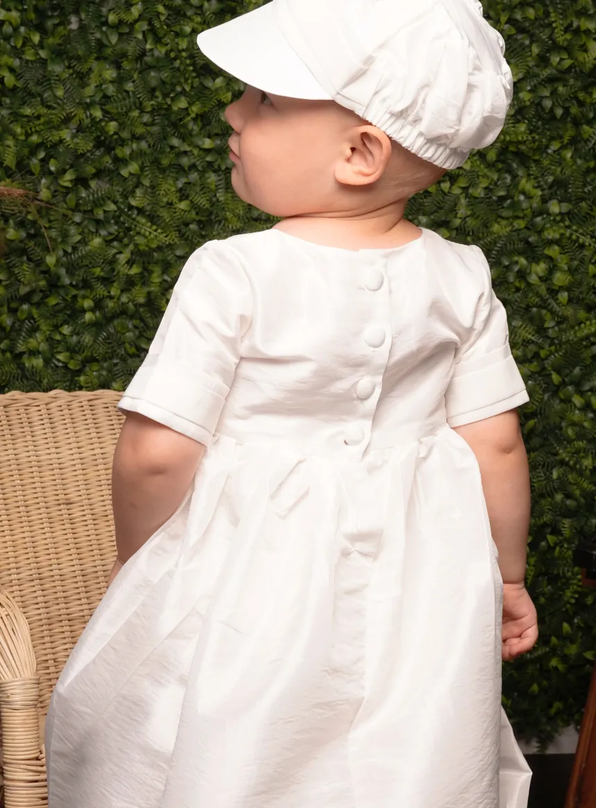 Robe baptême garçon traditionnelle + casquette