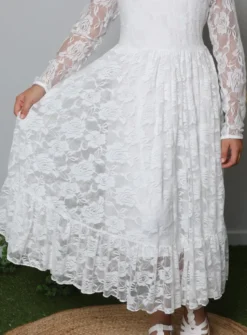 Robe bohème fille en dentelle