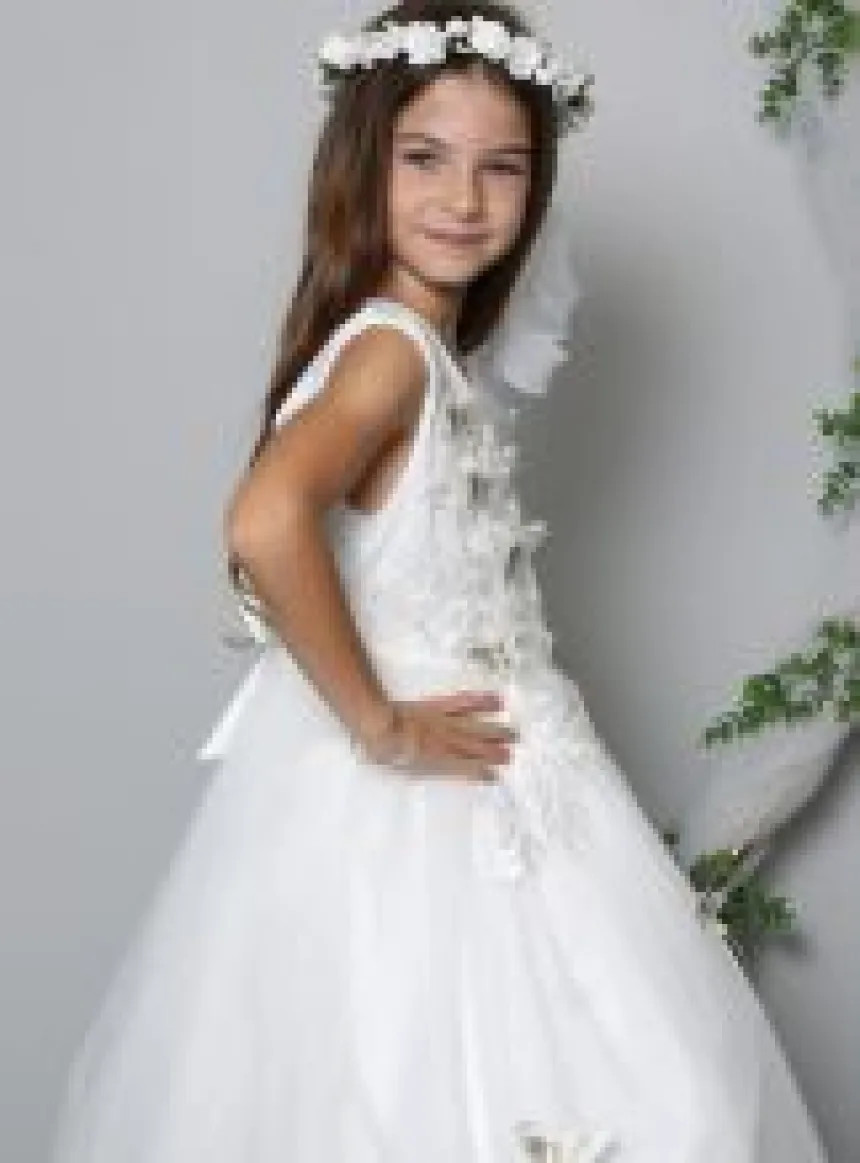 Robe bohème fille en dentelle