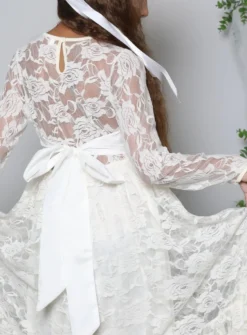 Robe bohème fille en dentelle