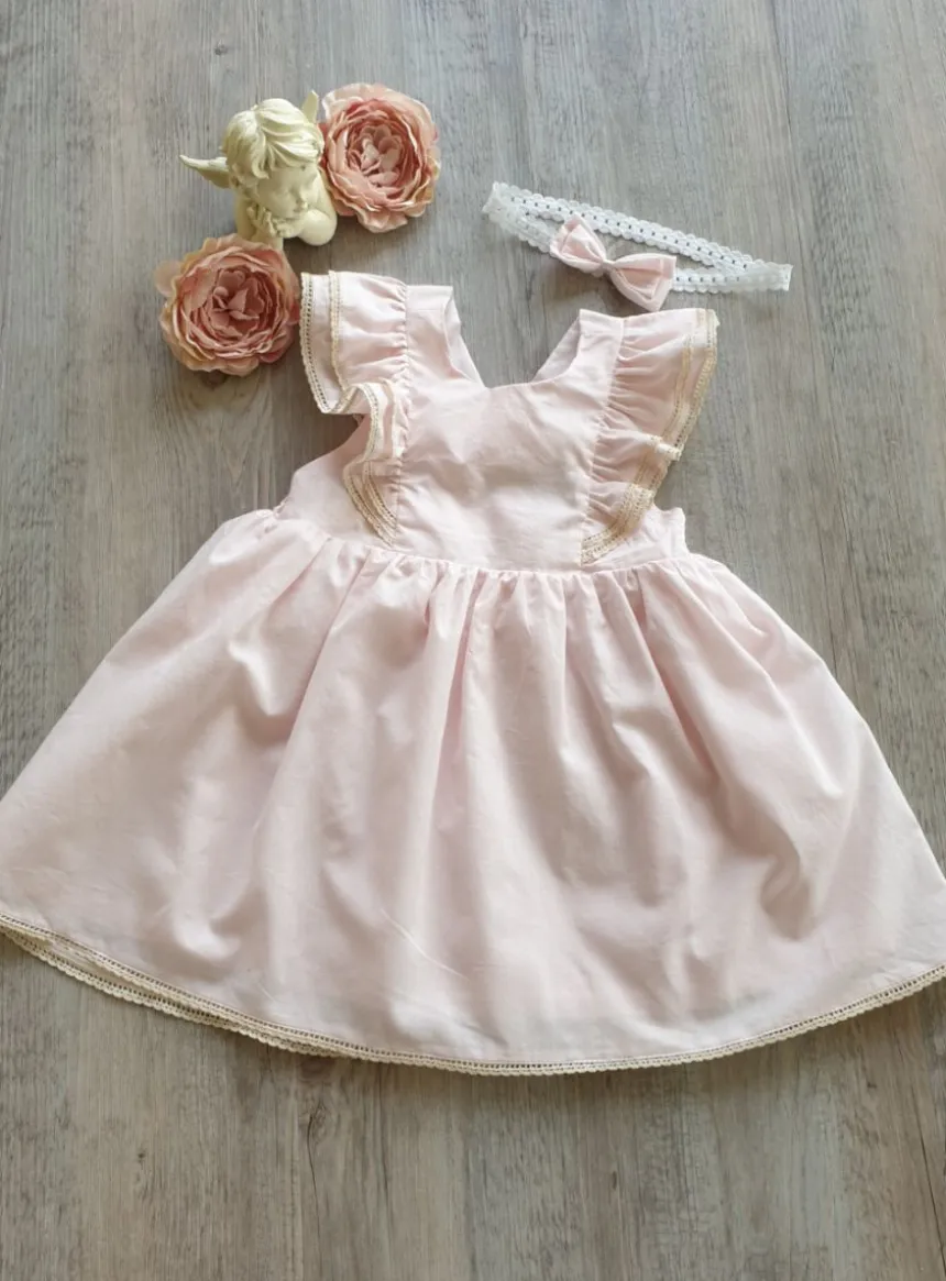 Robe bretelle cérémonie petite fille