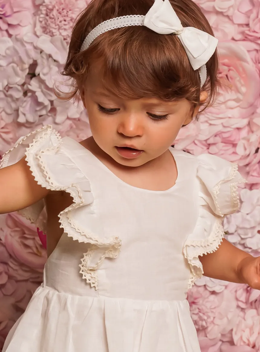 Robe bretelle cérémonie petite fille