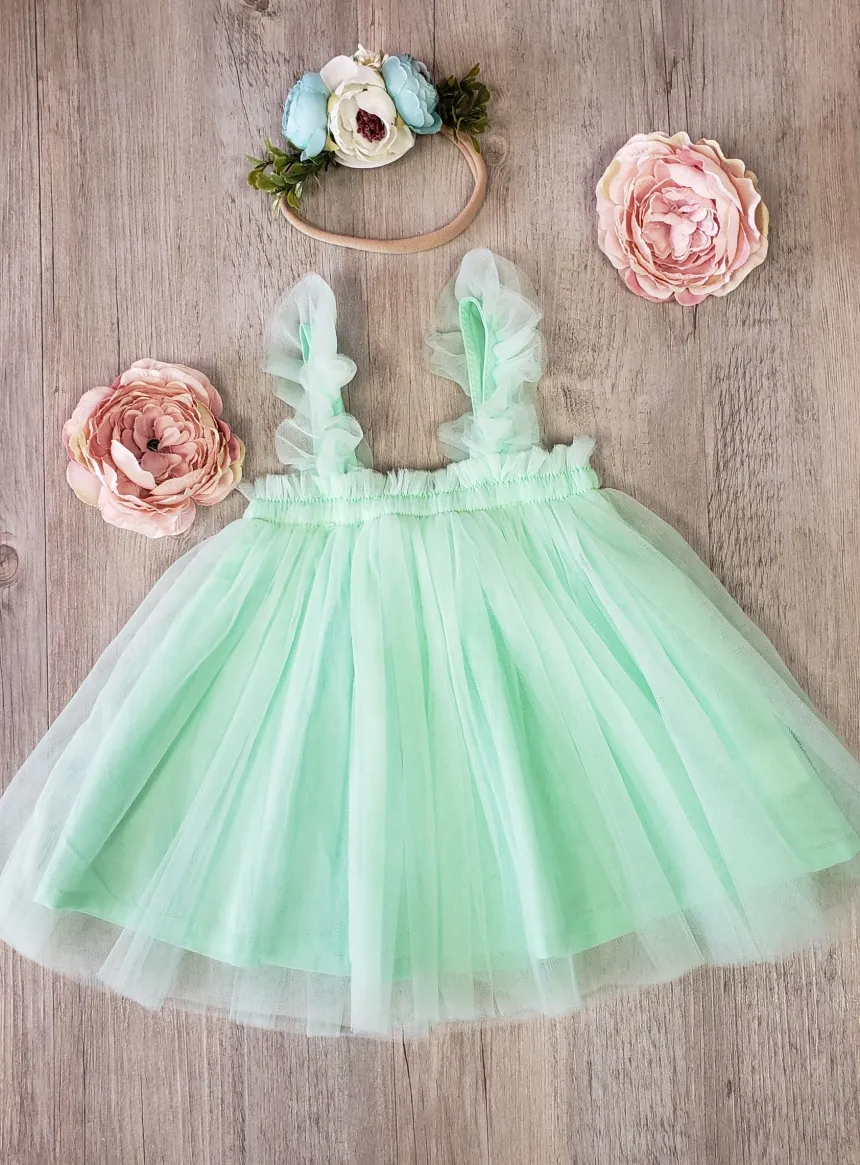 Robe cérémonie + bandeau cheveux fleurs Loretta