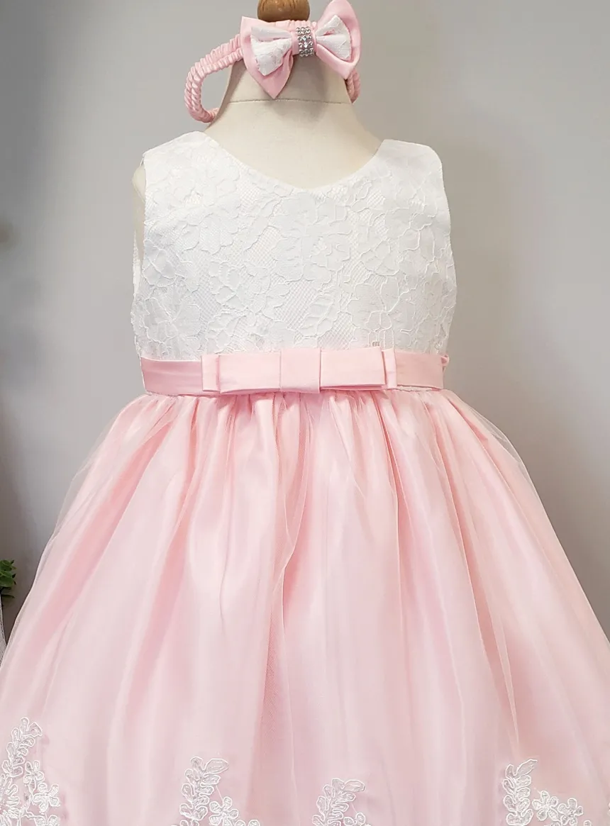 Robe cérémonie bébé + bandeau Joséphine