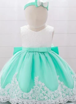 Robe cérémonie bébé + bandeau Joséphine