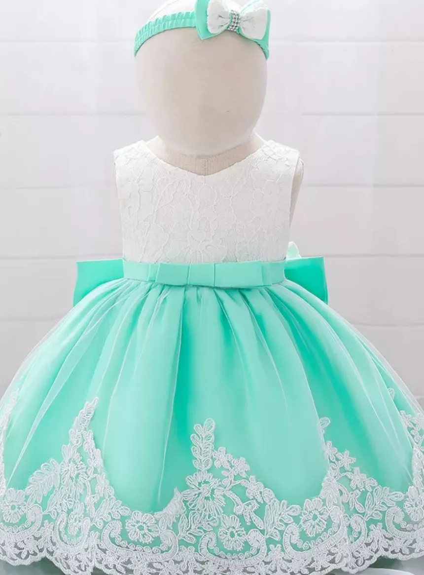 Robe cérémonie bébé + bandeau Joséphine