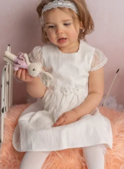 Robe cérémonie bébé fille dentelle Nina
