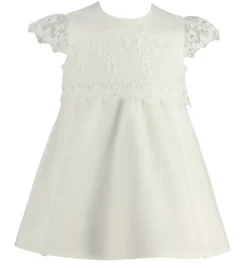 Robe cérémonie bébé Luiza Ivoire - Ecru 3 mois